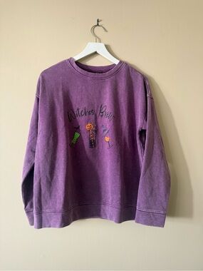 Halloween Spooky Witches Brew Sweatshirt Feeling Festive Medium